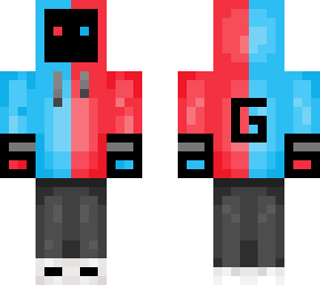 red and blue