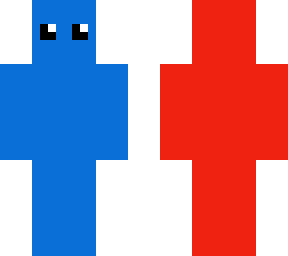 red back blue front man