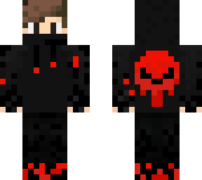 red hoodie skull