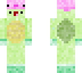 turtle met axolotl muts