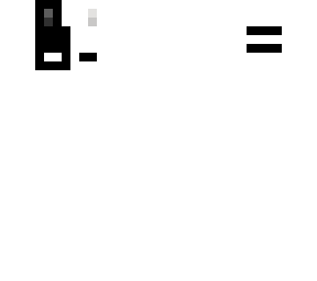 white and black bunny