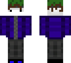 white face with grass in his head