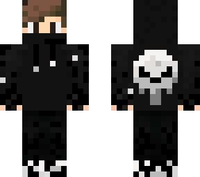 white skull hoodie
