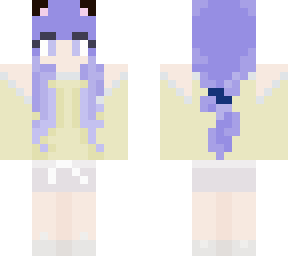 a purple hair girl