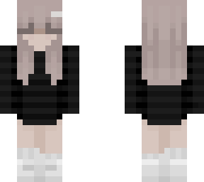 black dress w/ white hair pin