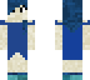 blue girl skin