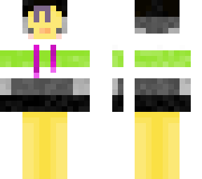 duck3mc's agender duck skin with blue ribbon