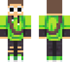 georgenotfound  in a green hoodie