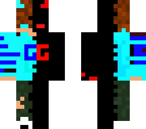 half cyan half demon