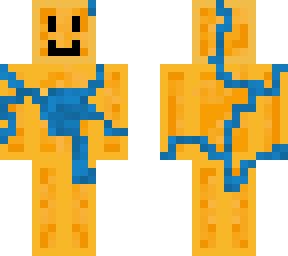 honey block with smile and blue string