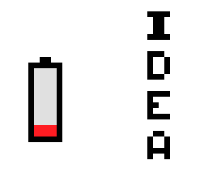 idea battery ~ low