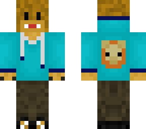 lion with overgrown mane in blue lion hoodie