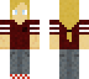 maroon shirt