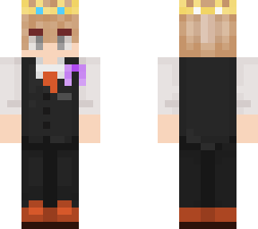 me in a suit (purple cancer ribbon + trans crown c: )