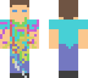 origin steve (with rainbow powers)