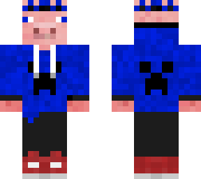 pig in blue