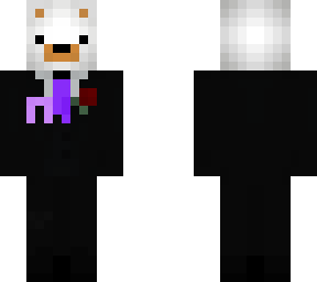 purple suit ice bear