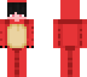 red sleepy suit