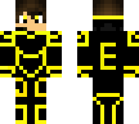 yellow armored gamer boy