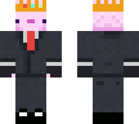 axolotl suit crown | Minecraft Skins