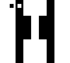 black and white