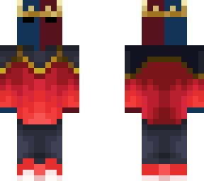 blue and red