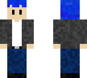 blue hair man
