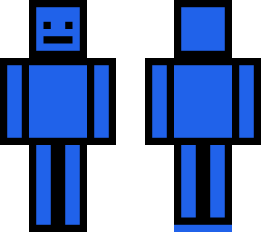 blue man