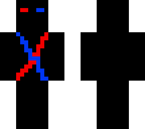 blue red and black