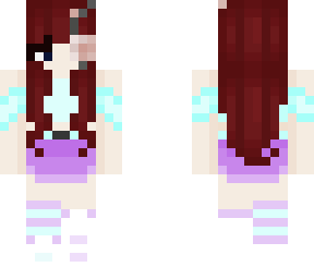 cute pastel purple and blue girl