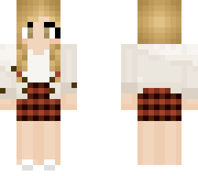 fall gingham skirt & corduroy jacket