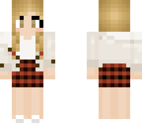fall gingham skirt & corduroy jacket with bow