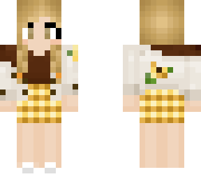 fall sunflower skirt