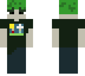 green haired e-boy