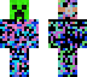 masked glitched skin