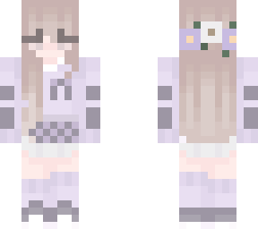 purple checkered pattern skirt