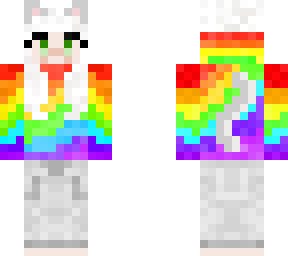 rainbow cat girl