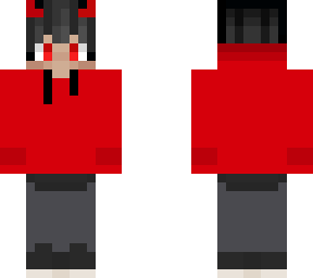 red hoodie