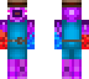 thanos fishy with red and blue fire