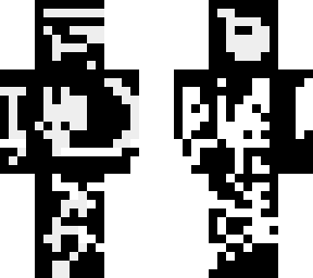 the white and black