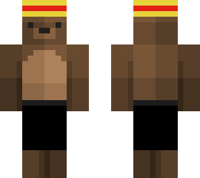 bear with straw hat