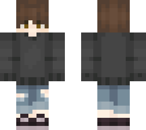black sweater