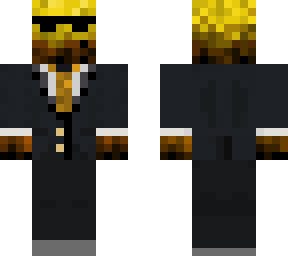 blaze in a suit with shades