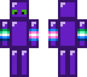 *** and trans purple block skin