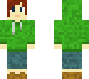 girl in green hoody
