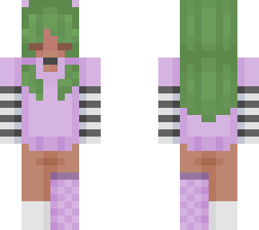 green haired girl