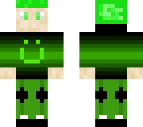 green hooded smiley face