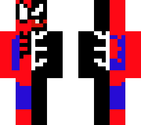 half spider-man venom