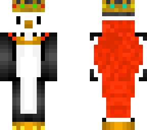 king  penguin  with cape