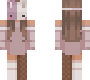 purple bunny mask